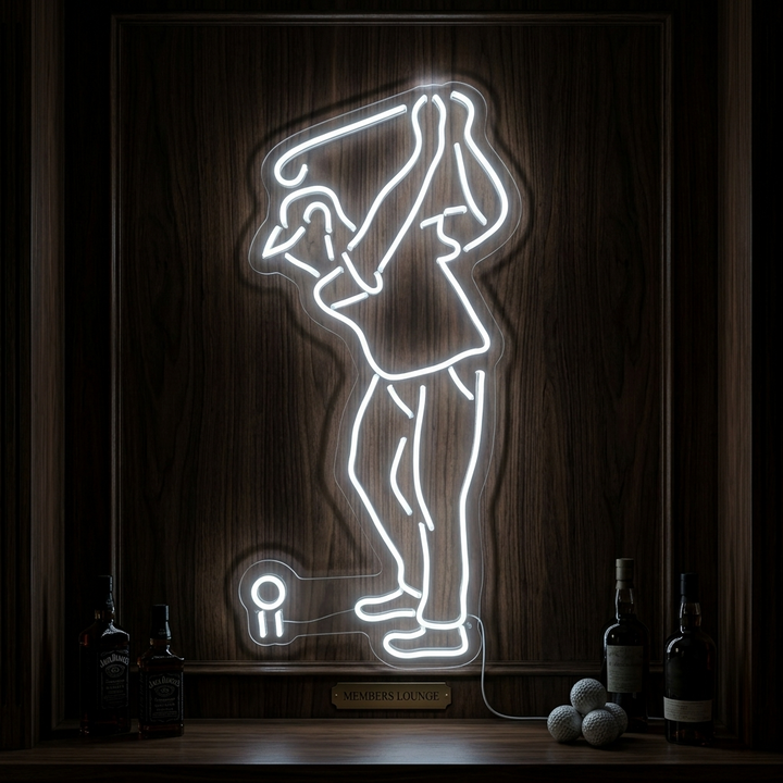 "Joueur De Golf" Enseigne Lumineuse en Néon