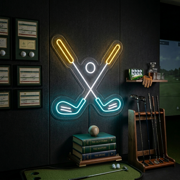 "Balle De Golf" Enseigne Lumineuse en Néon