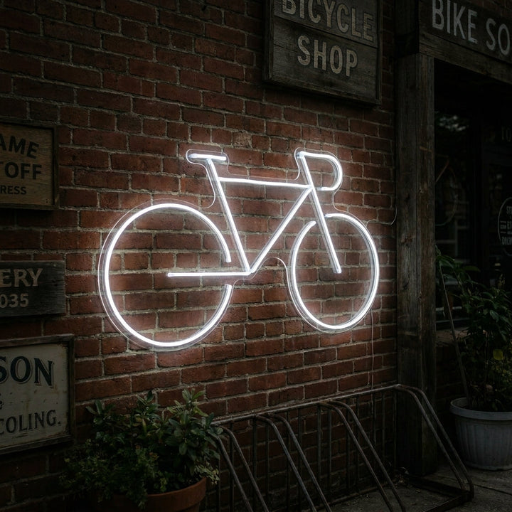 "Bicyclette" Enseigne Lumineuse en Néon