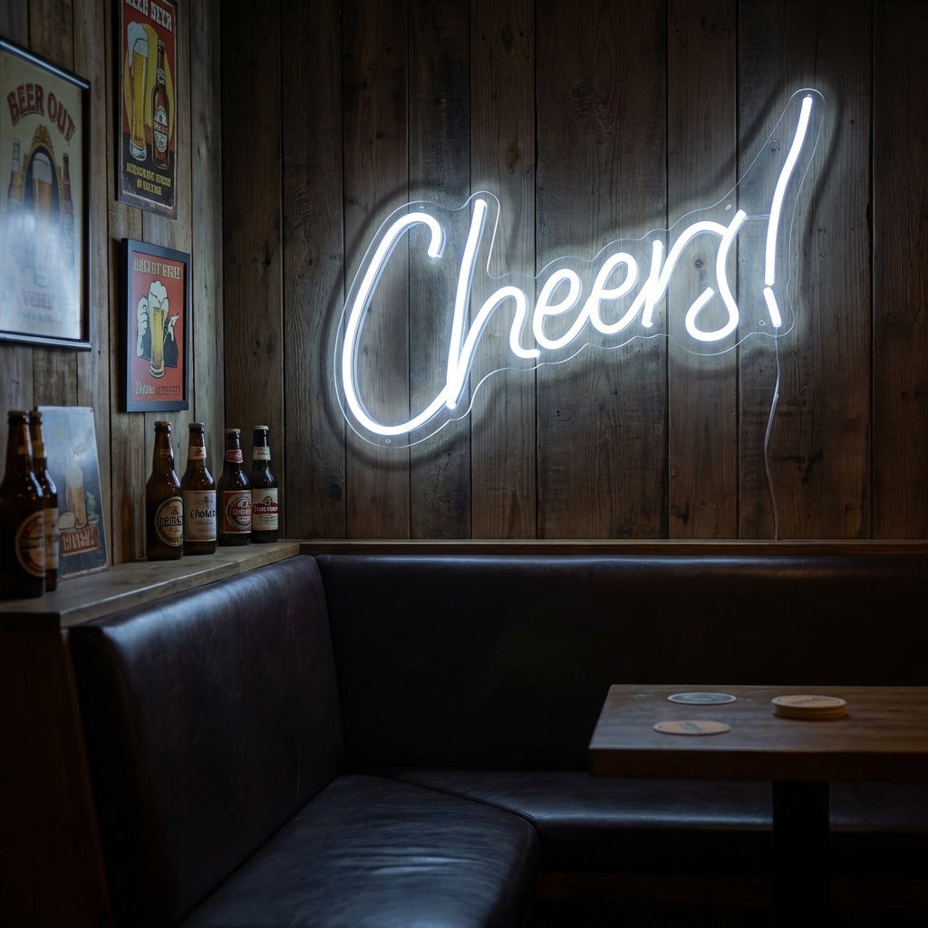 "Cheers Bar" Enseigne Lumineuse en Néon