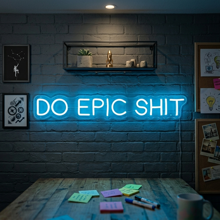 "Do Epic Shit" Enseigne Lumineuse en Néon