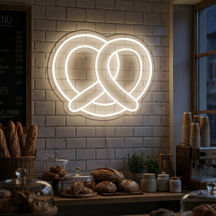 "Bretzel" Enseigne Lumineuse en Néon