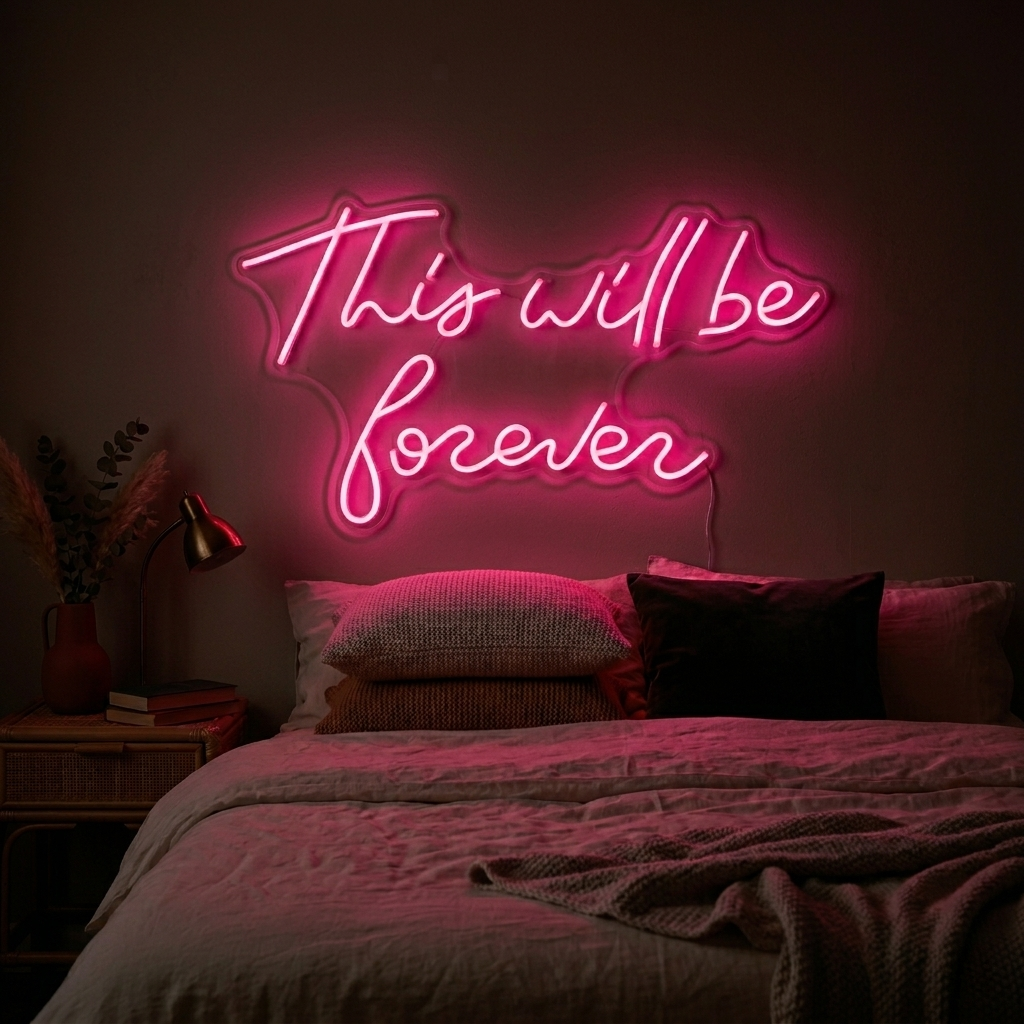 "This Will Be Forever" Enseigne Lumineuse en Néon