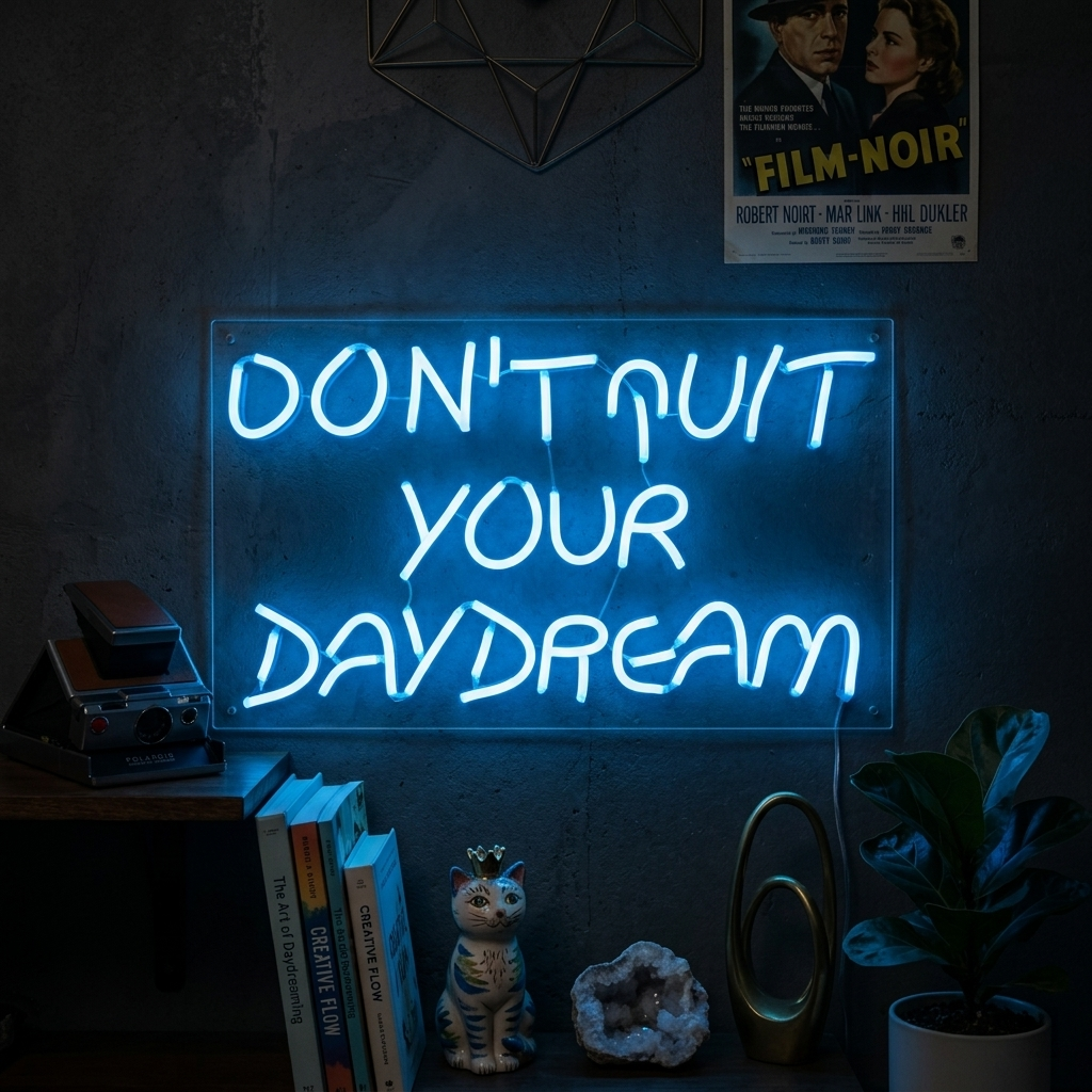 "Do not Quit Your Daydream" Enseigne Lumineuse en Néon