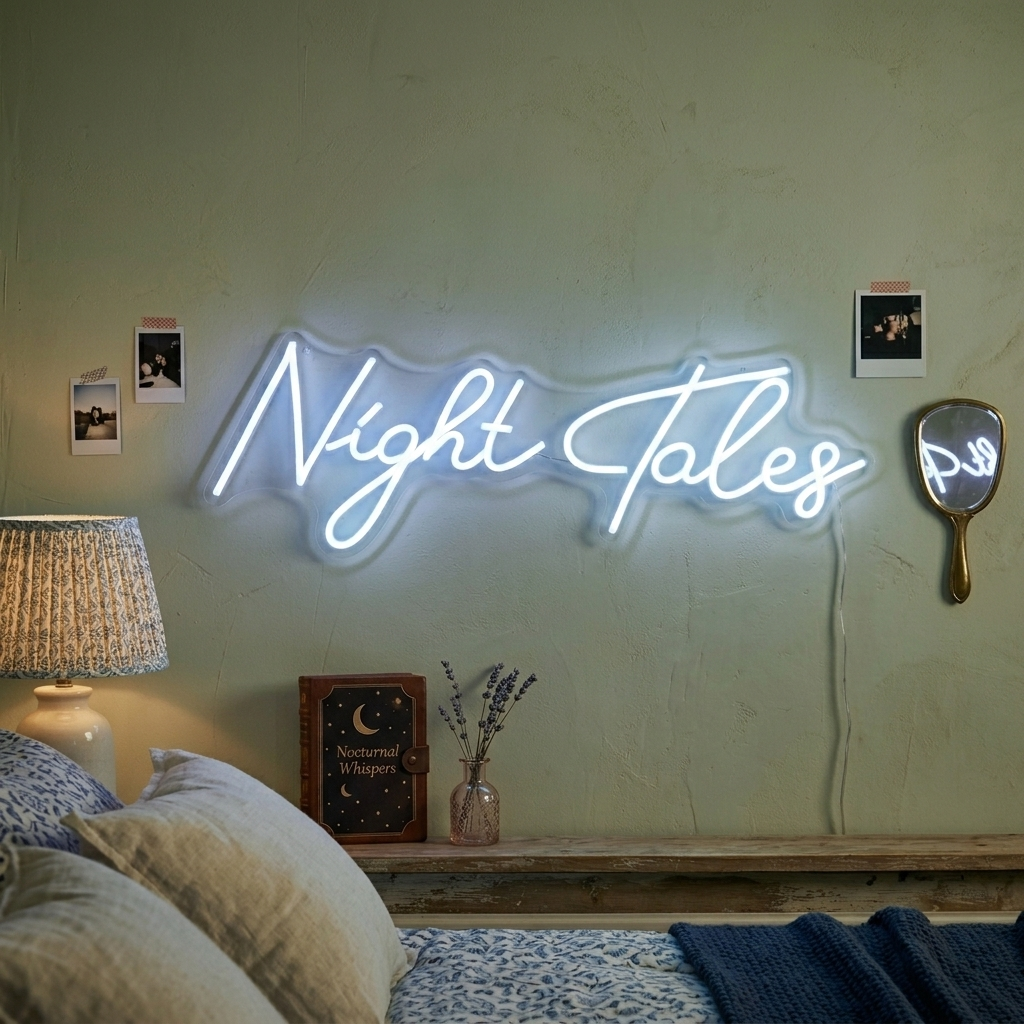 "Night Tales" Enseigne Lumineuse en Néon