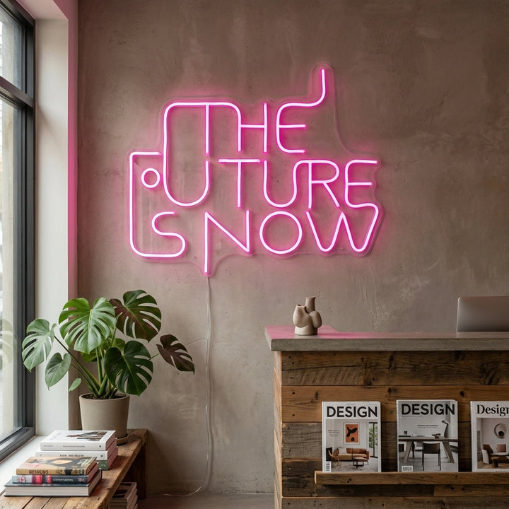 "The Future is Now" Enseigne Lumineuse en Néon