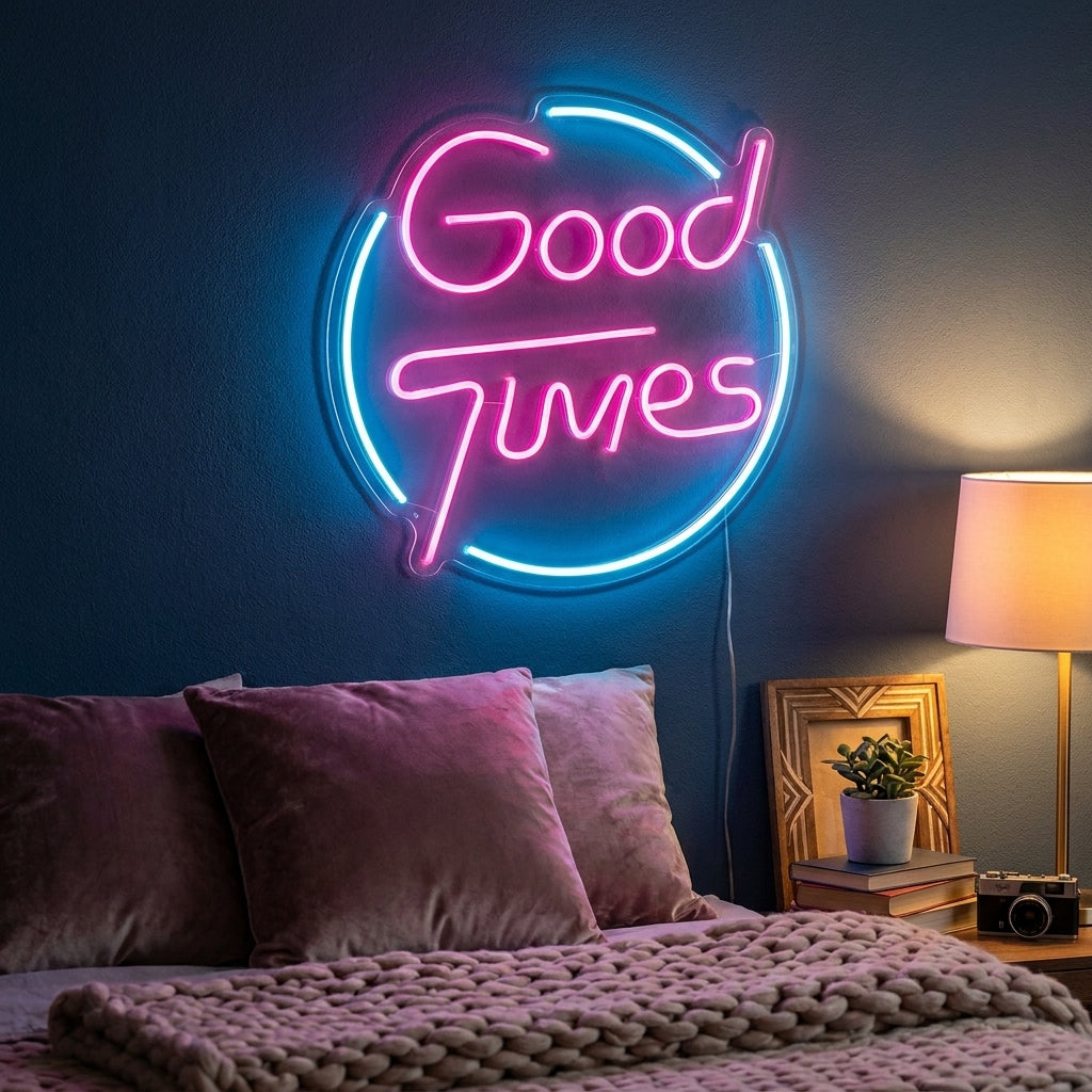 "Good Times" Enseigne Lumineuse en Néon