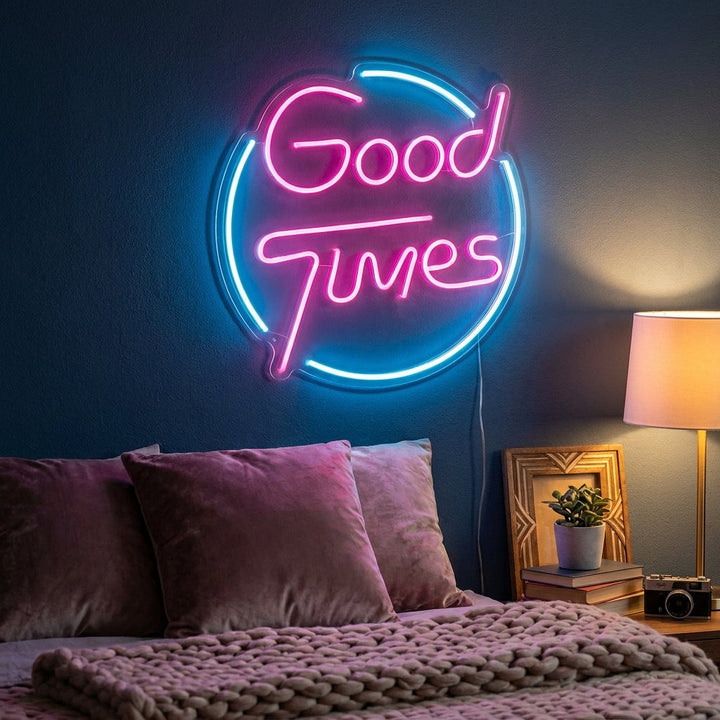 "Good Times" Enseigne Lumineuse en Néon