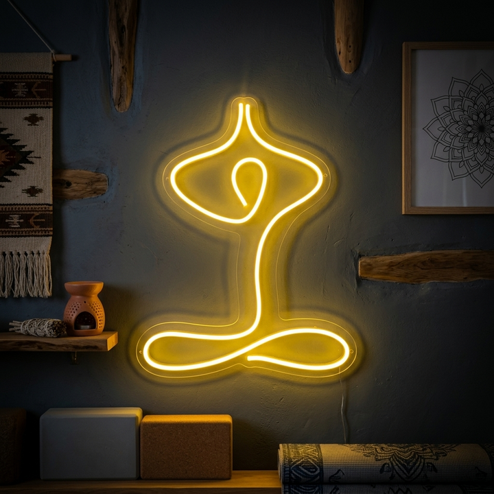"Yoga" Enseigne Lumineuse en Néon