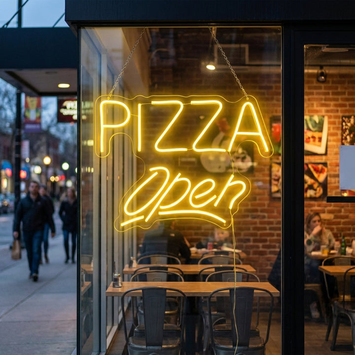"Pizza Open" Enseigne Lumineuse en Néon