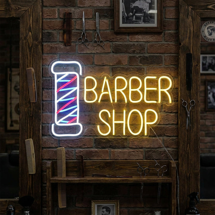 "Barber Shop" Enseigne Lumineuse en Néon