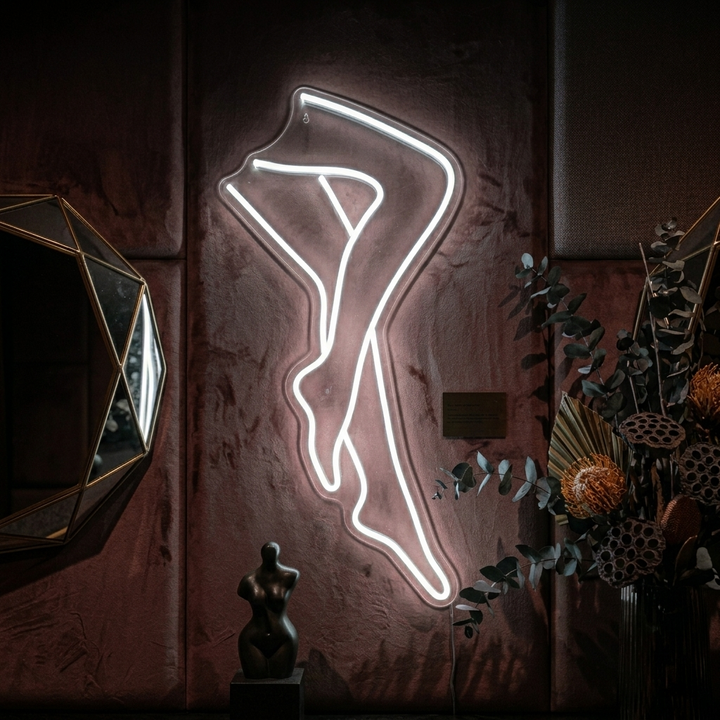 "Jambes Sexy Lady" Enseigne Lumineuse en Néon