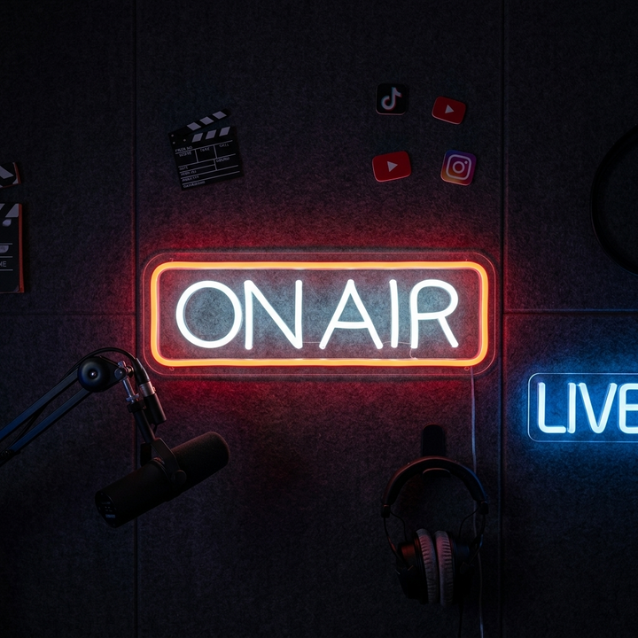 "ON AIR" NEON LETTERS