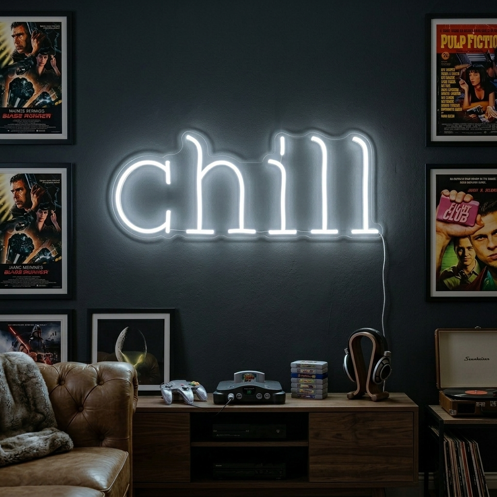 "Chill" Enseigne Lumineuse en Néon