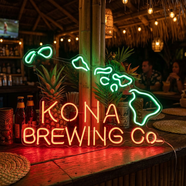 Kona Brewing Co Beer Enseigne Lumineuse en Néon