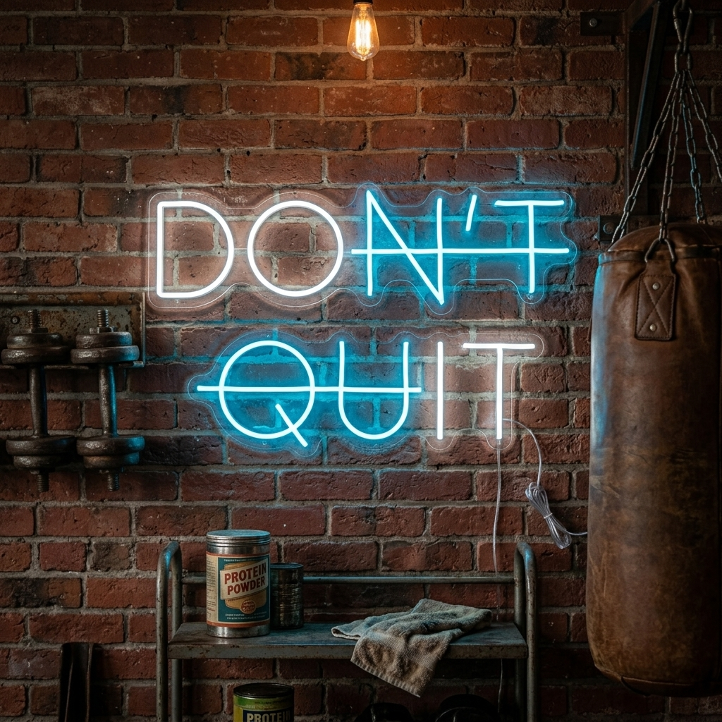 "Don't Quit Do It" Enseigne néon