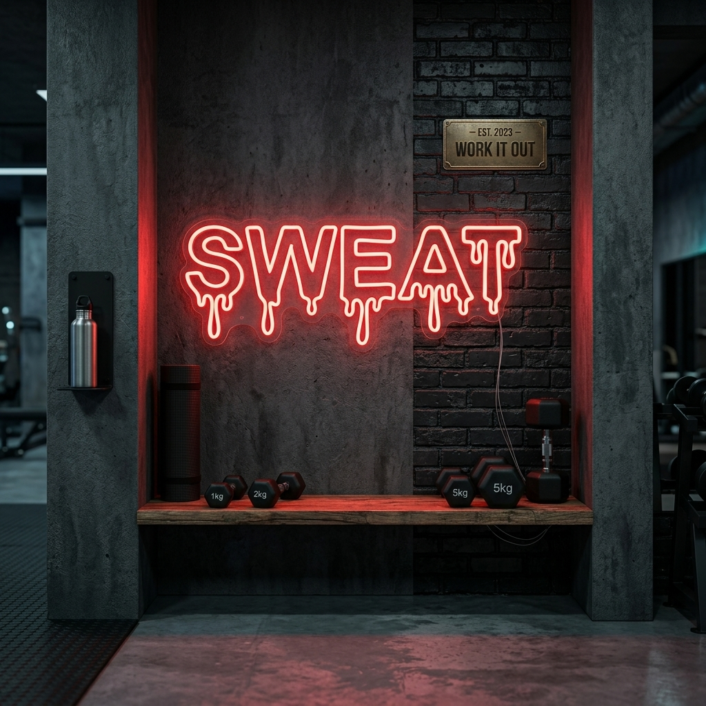 "Sweat" Enseigne néon
