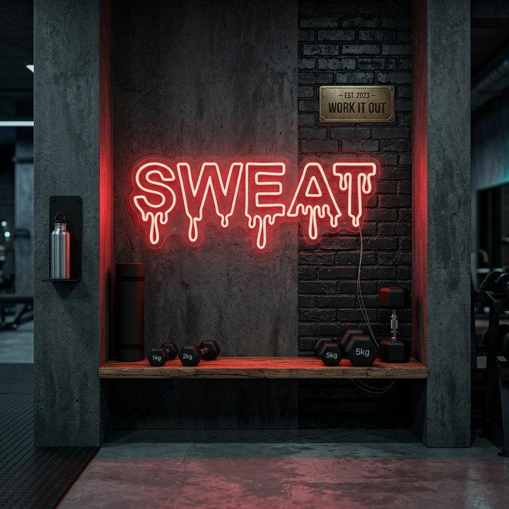 "Sweat" Enseigne néon