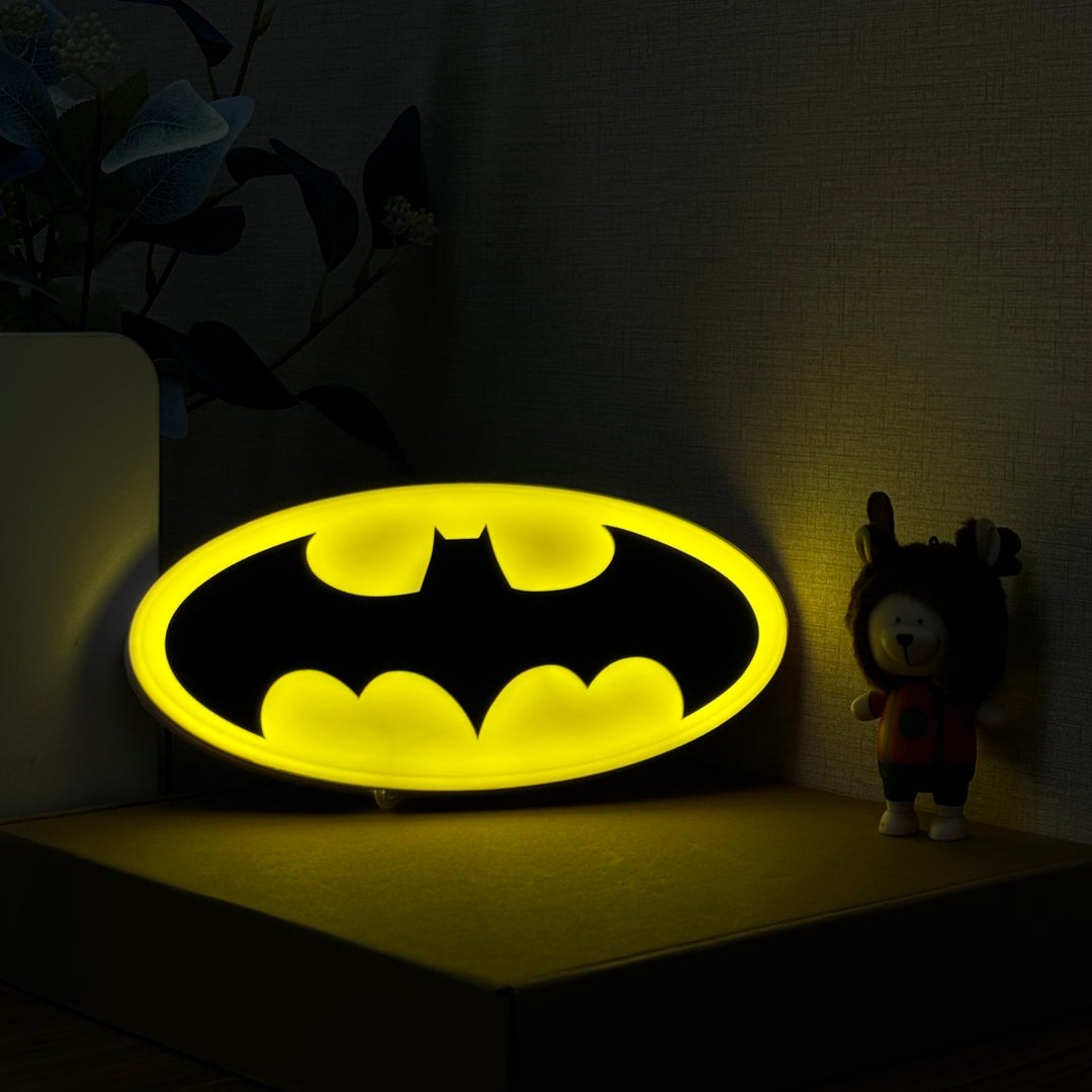 "Bat Logo Art, personnage de film" Neon Like