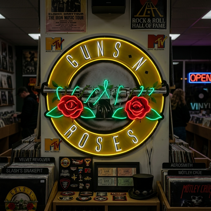 "Guns N Roses" Enseigne néon
