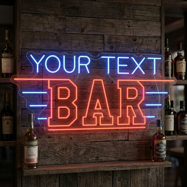"Custom Bar" Enseigne néon