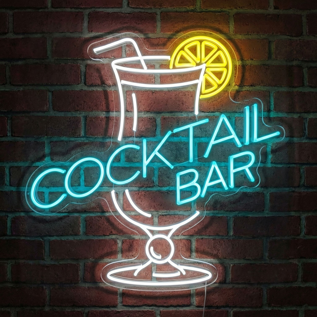 "Cocktails Bar" Enseigne néon