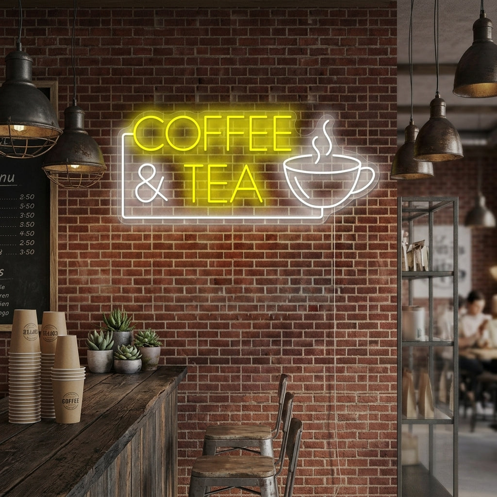 "Coffee & Tea" Enseigne néon