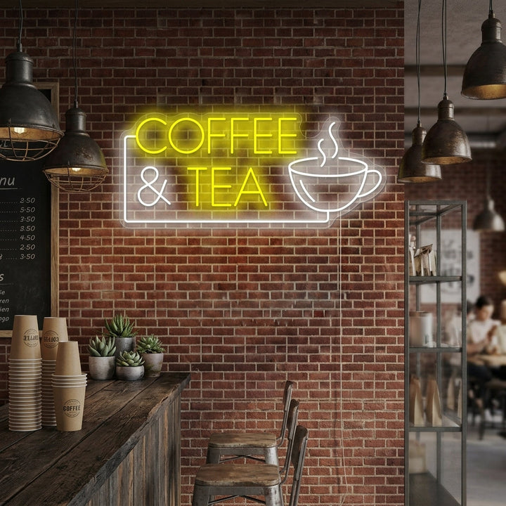 "Coffee & Tea" Enseigne néon