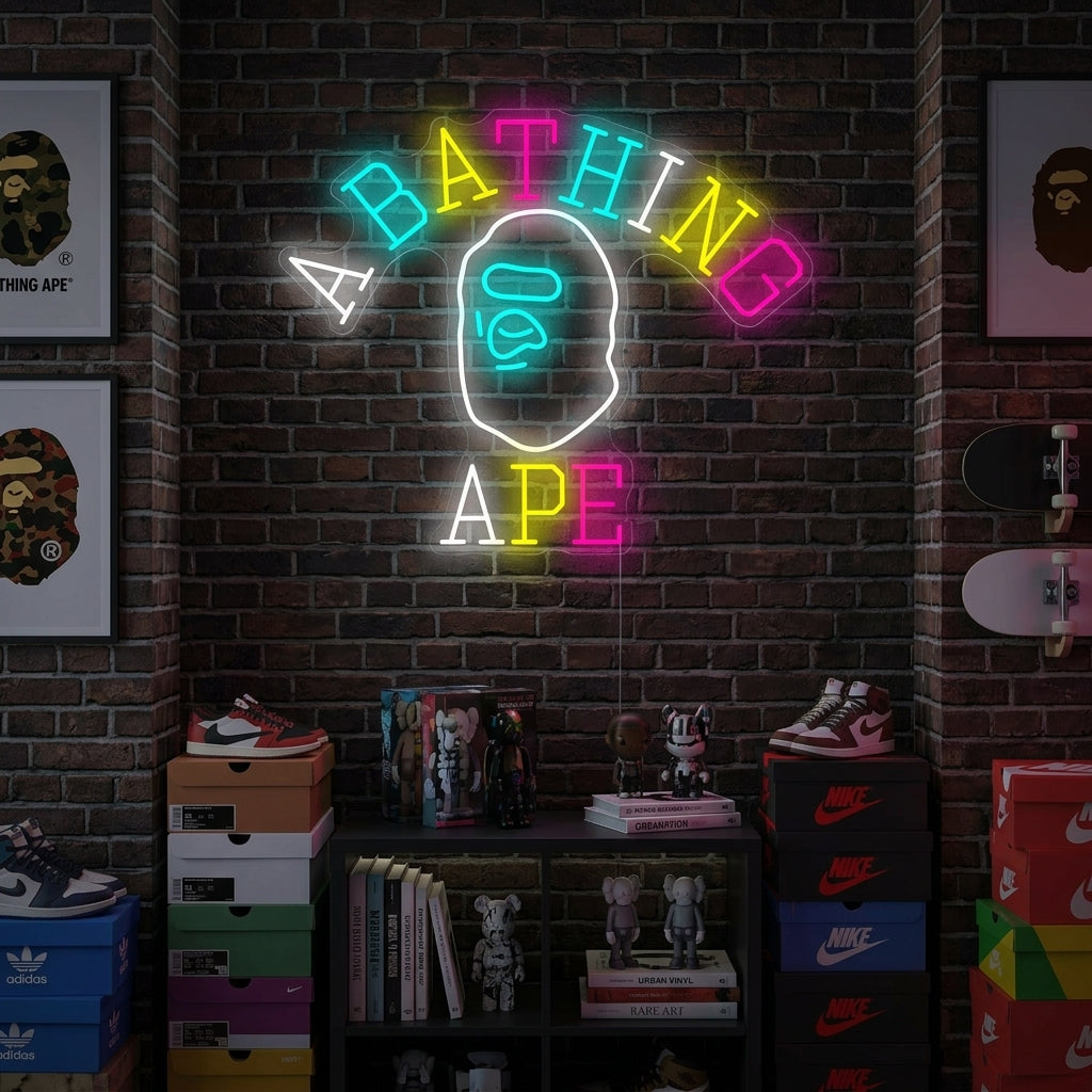 "Bathing Ape" Enseigne néon