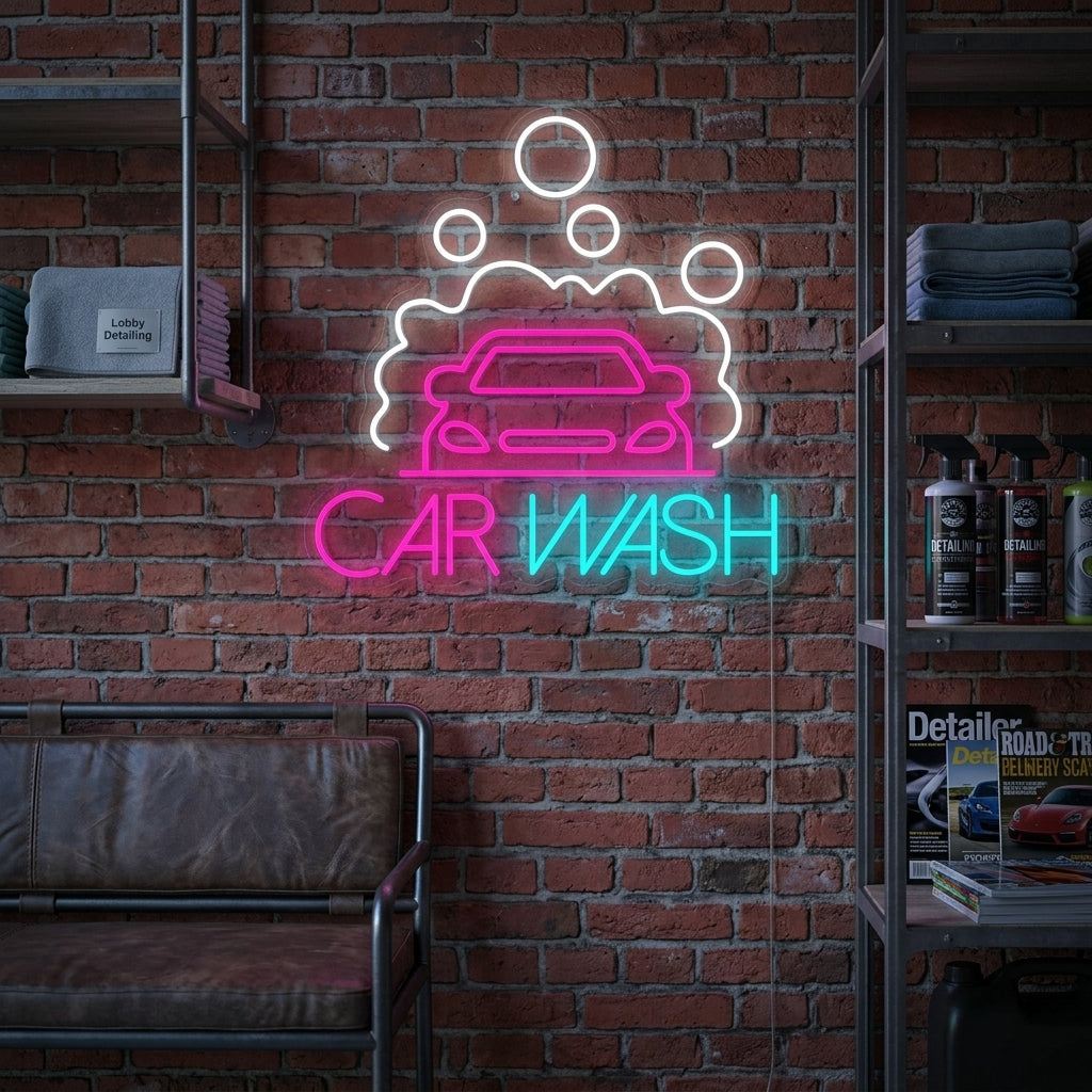 "Car Wash" Enseigne néon
