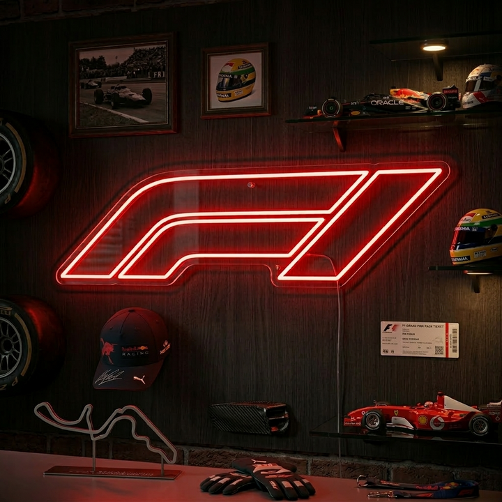 "Logo F1" Enseigne néon, Decoration Formule 1