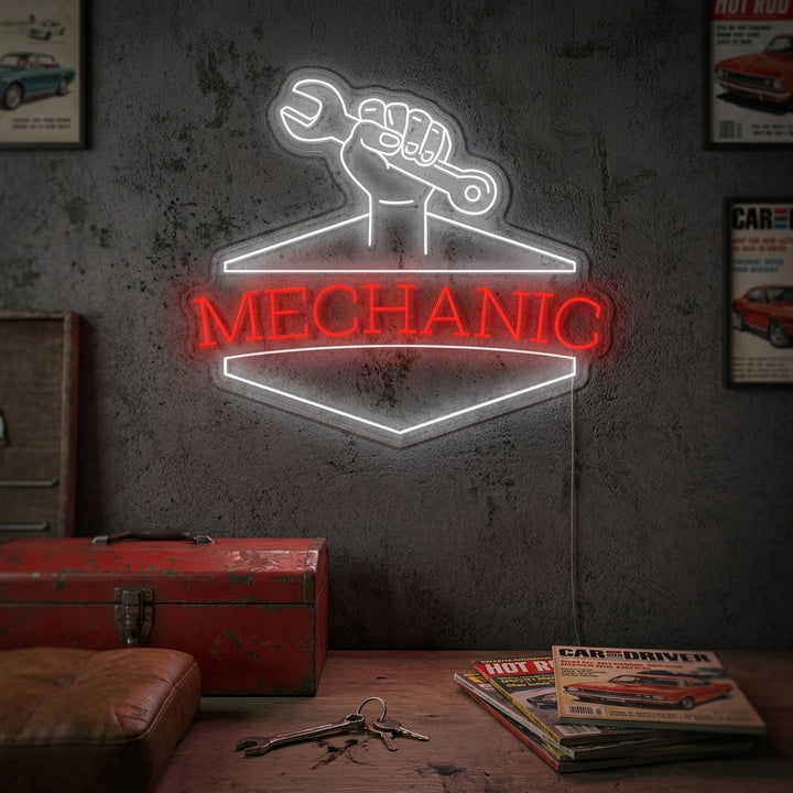 "Mechanic" Enseigne néon