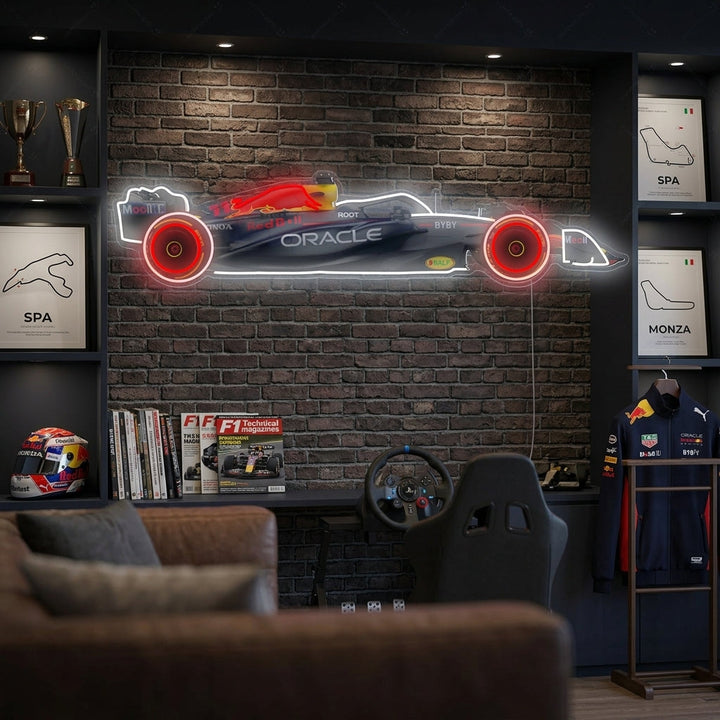 "RedBull F1" Enseigne néon, Decoration Formule 1