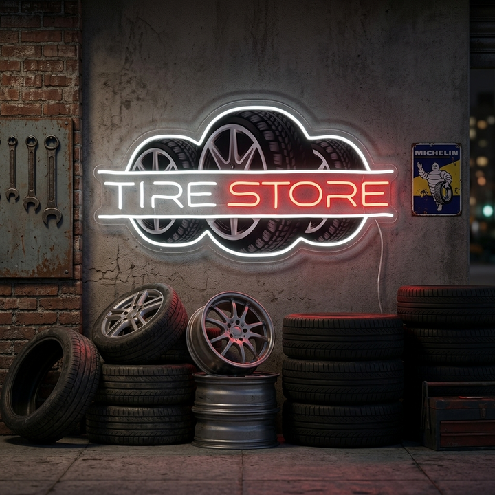 "Tire Store" Enseigne néon