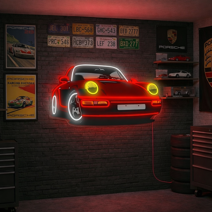 "Turbo Car" Enseigne néon