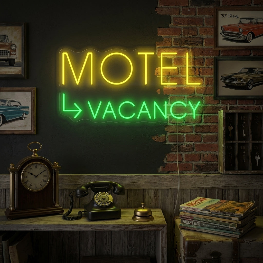 "Motel Vacancy" Enseigne néon