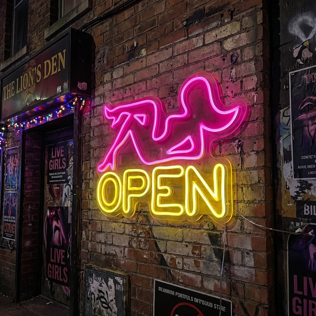 "Club de strip-tease" Enseigne néon