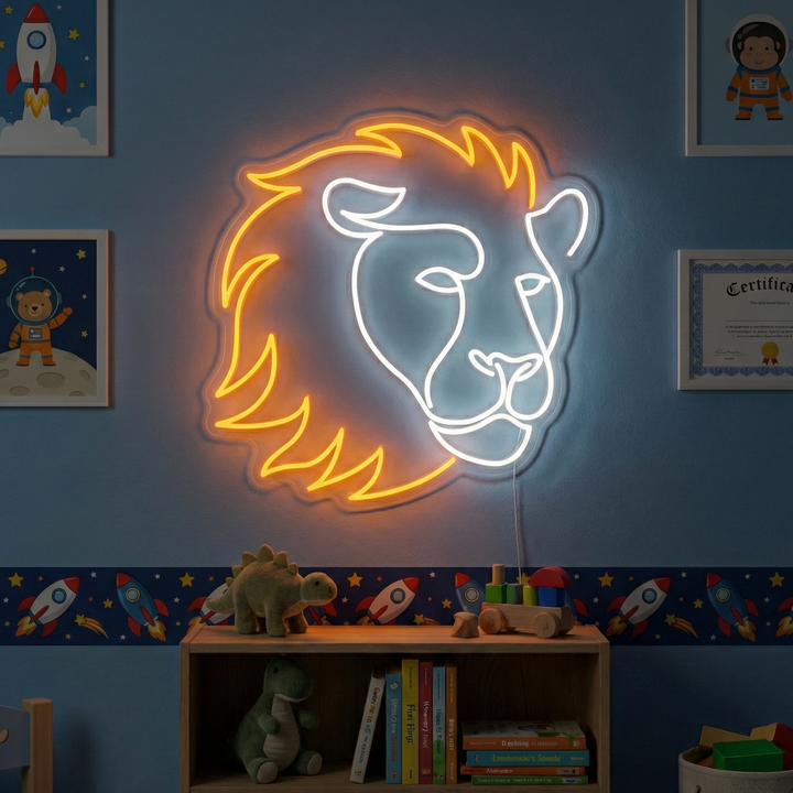 "Lion" Enseigne néon