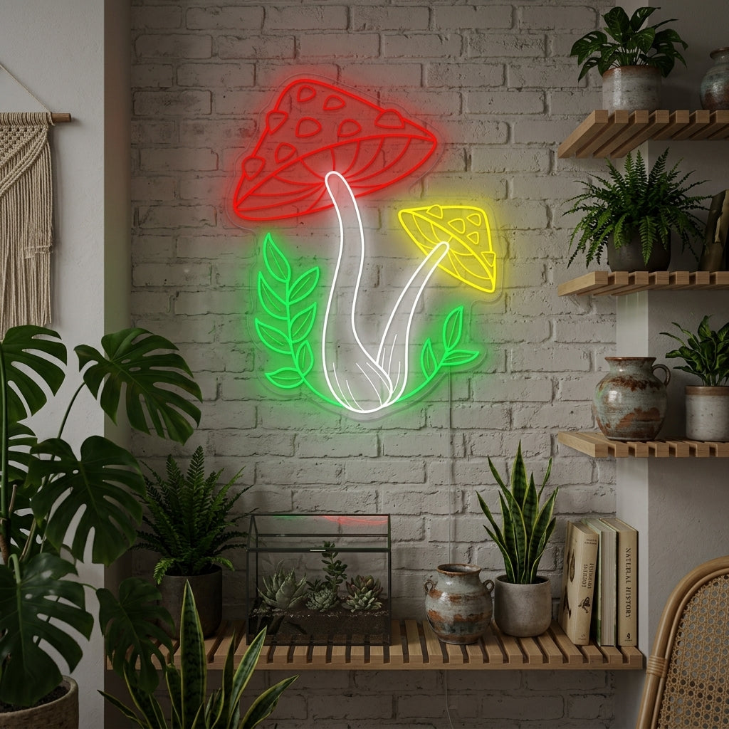 "Champignon" Enseigne néon