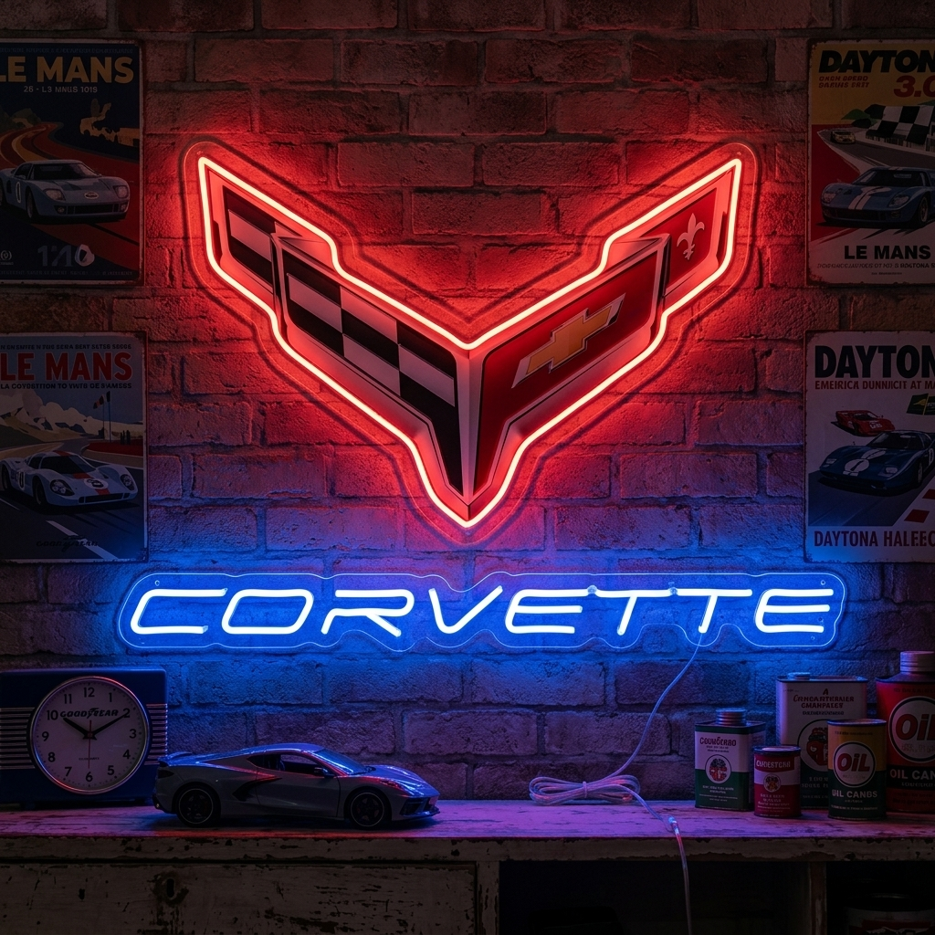 "Corve-Logo" Enseigne néon