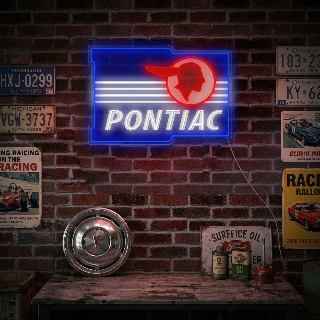 "Pontiac" Enseigne néon