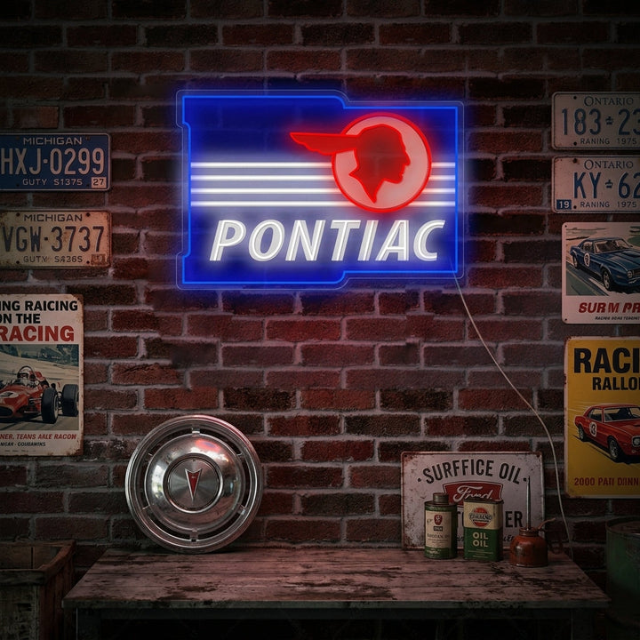 "Pontiac" Enseigne néon
