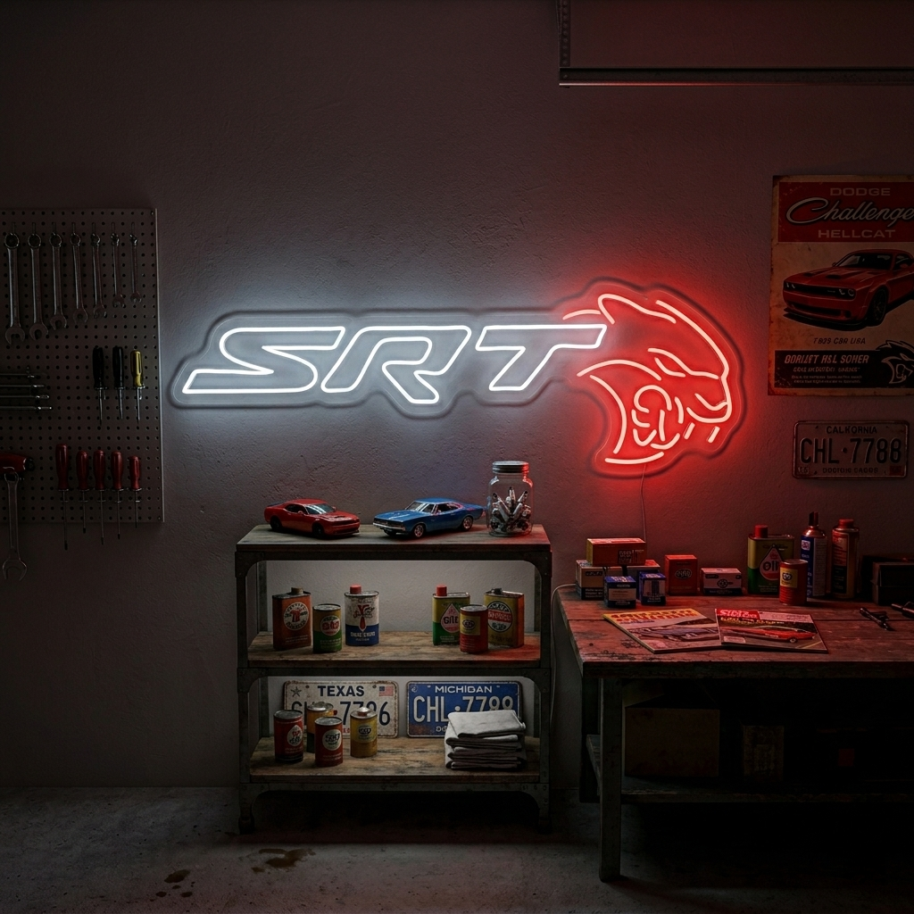 "SRT" Enseigne néon
