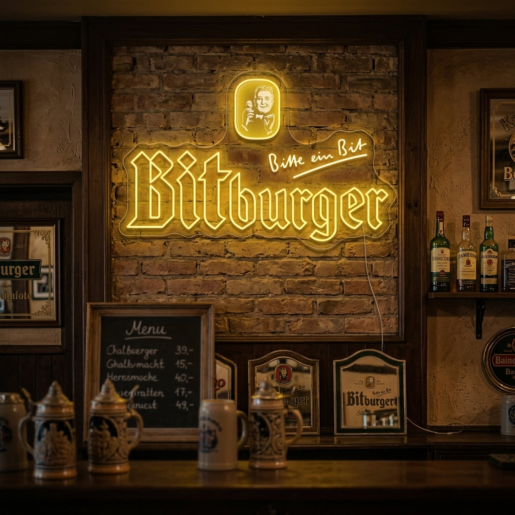 "Bitburger" Enseigne néon