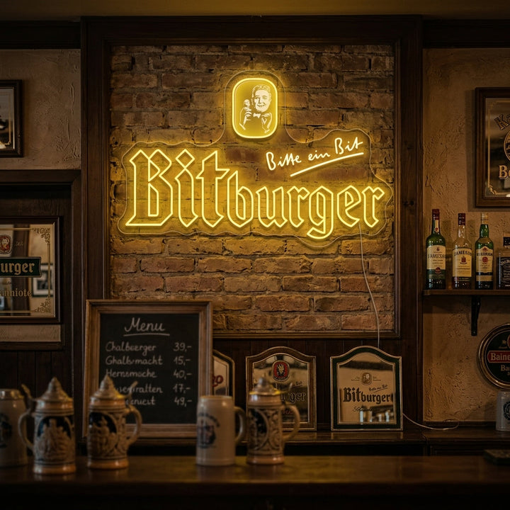 "Bitburger" Enseigne néon