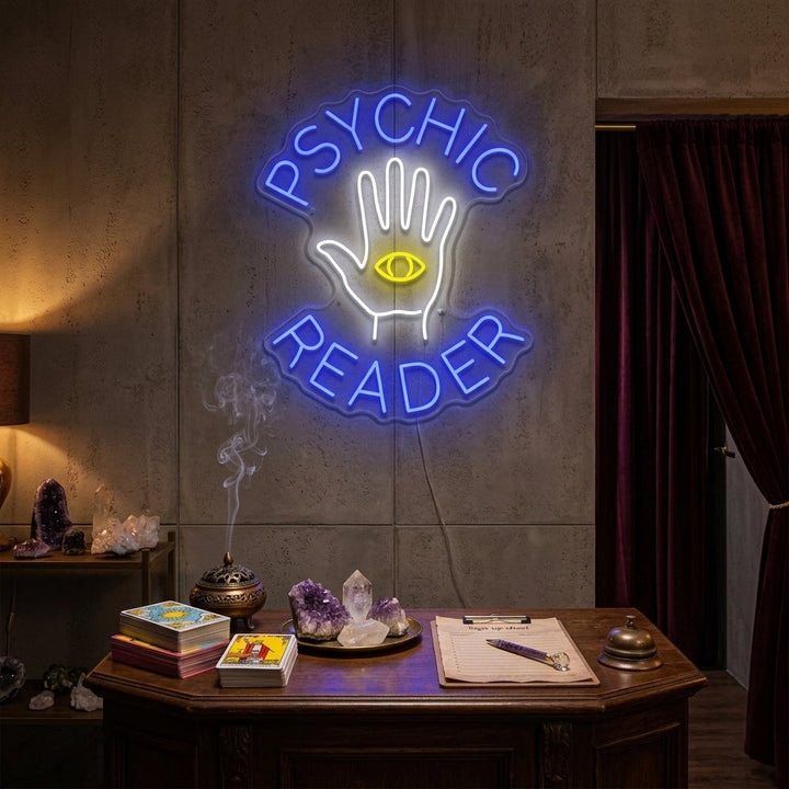 "Psychic Reader" Enseigne néon
