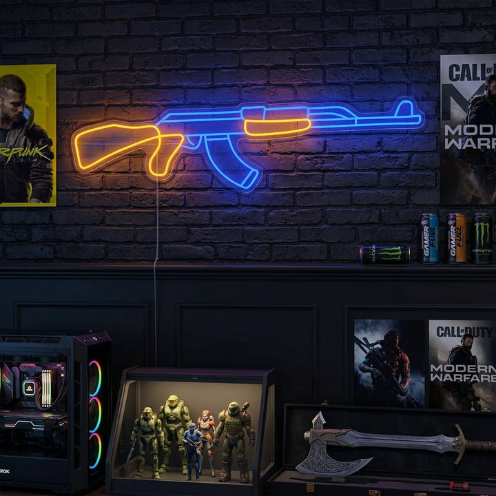 "Ak47" Enseigne néon
