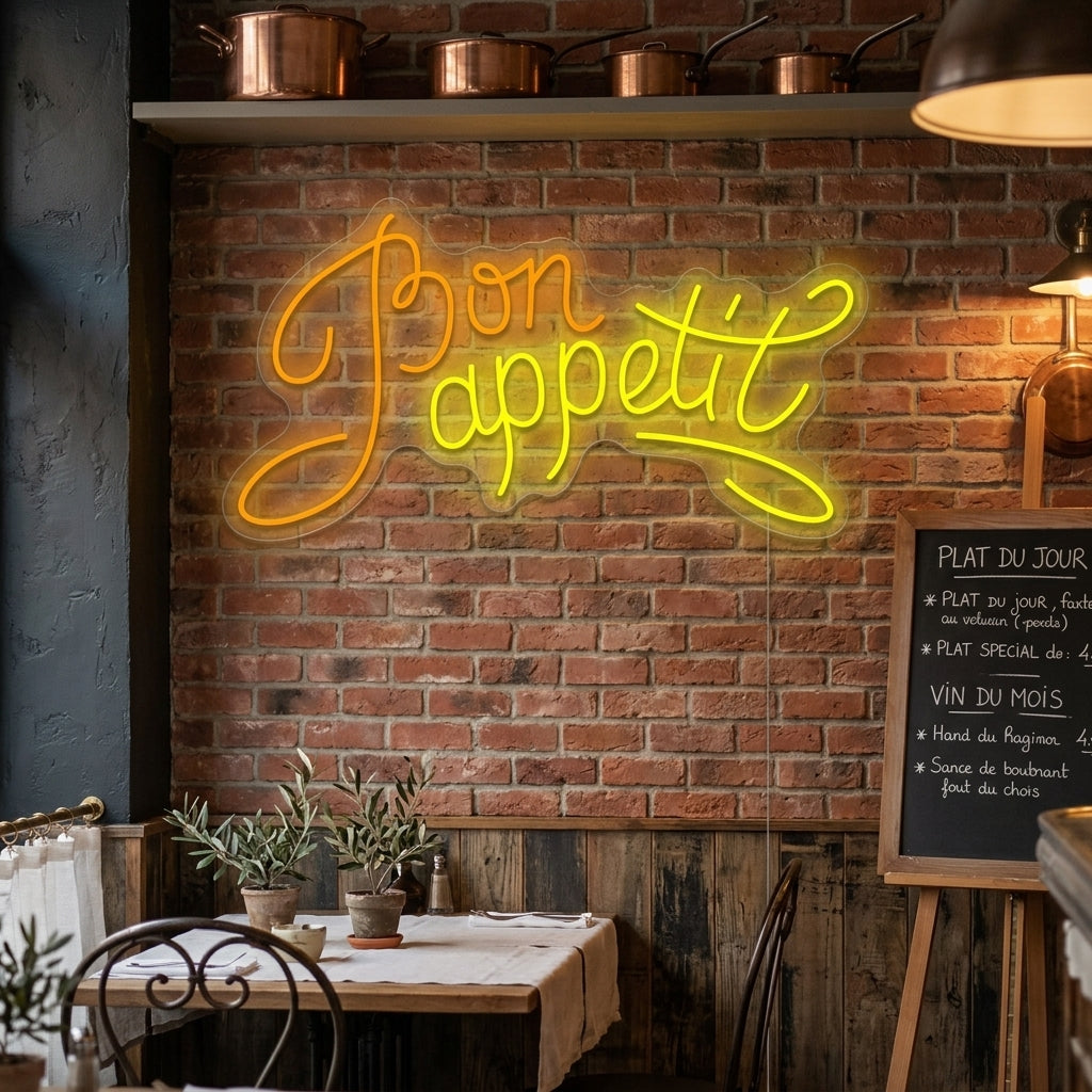 "Bon Appetit" Enseigne néon