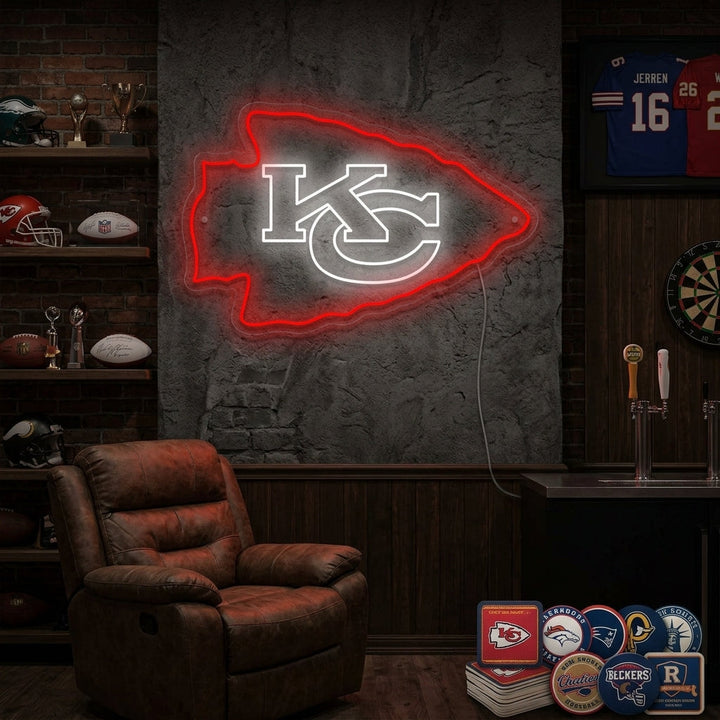 "KC Chiefs" Enseigne néon