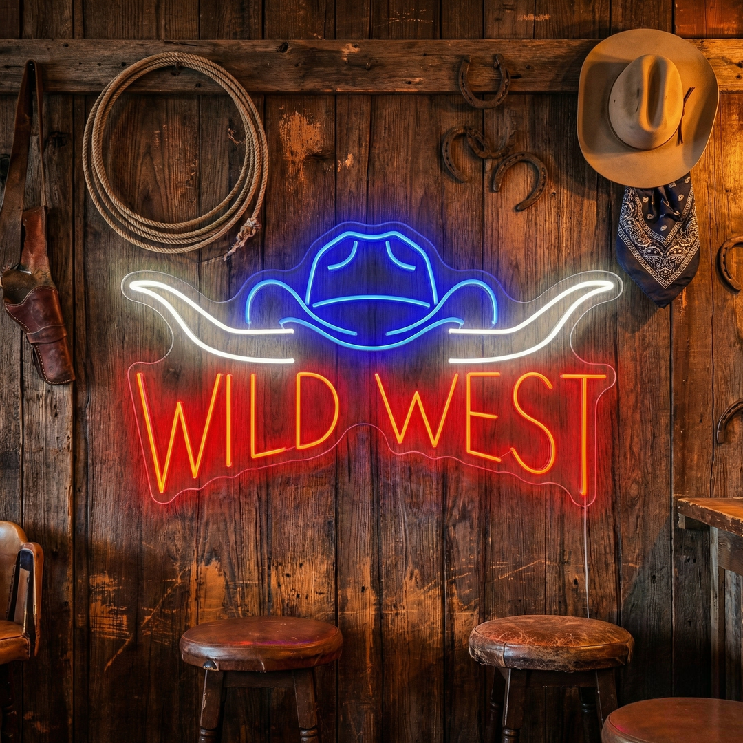 "Wild West" Enseigne néon